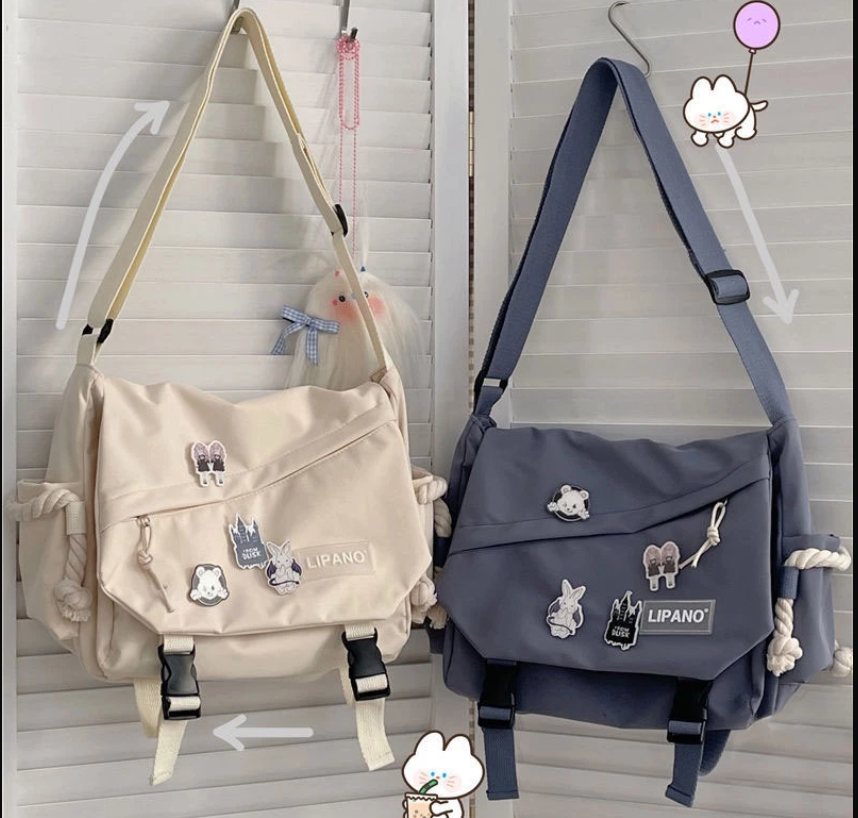 Túi Đeo Vai Cỡ Lớn Phong Cách Harajuku Nhật Bản